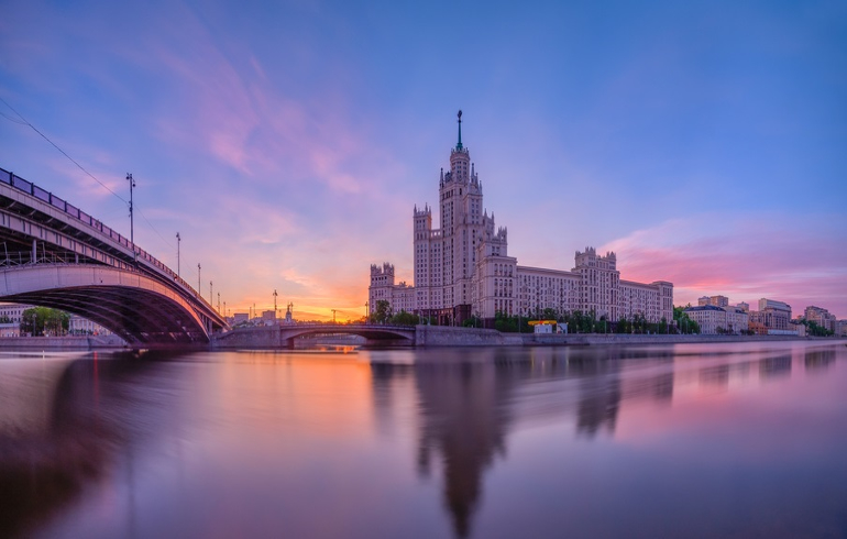 Рассвет В Городе Фото